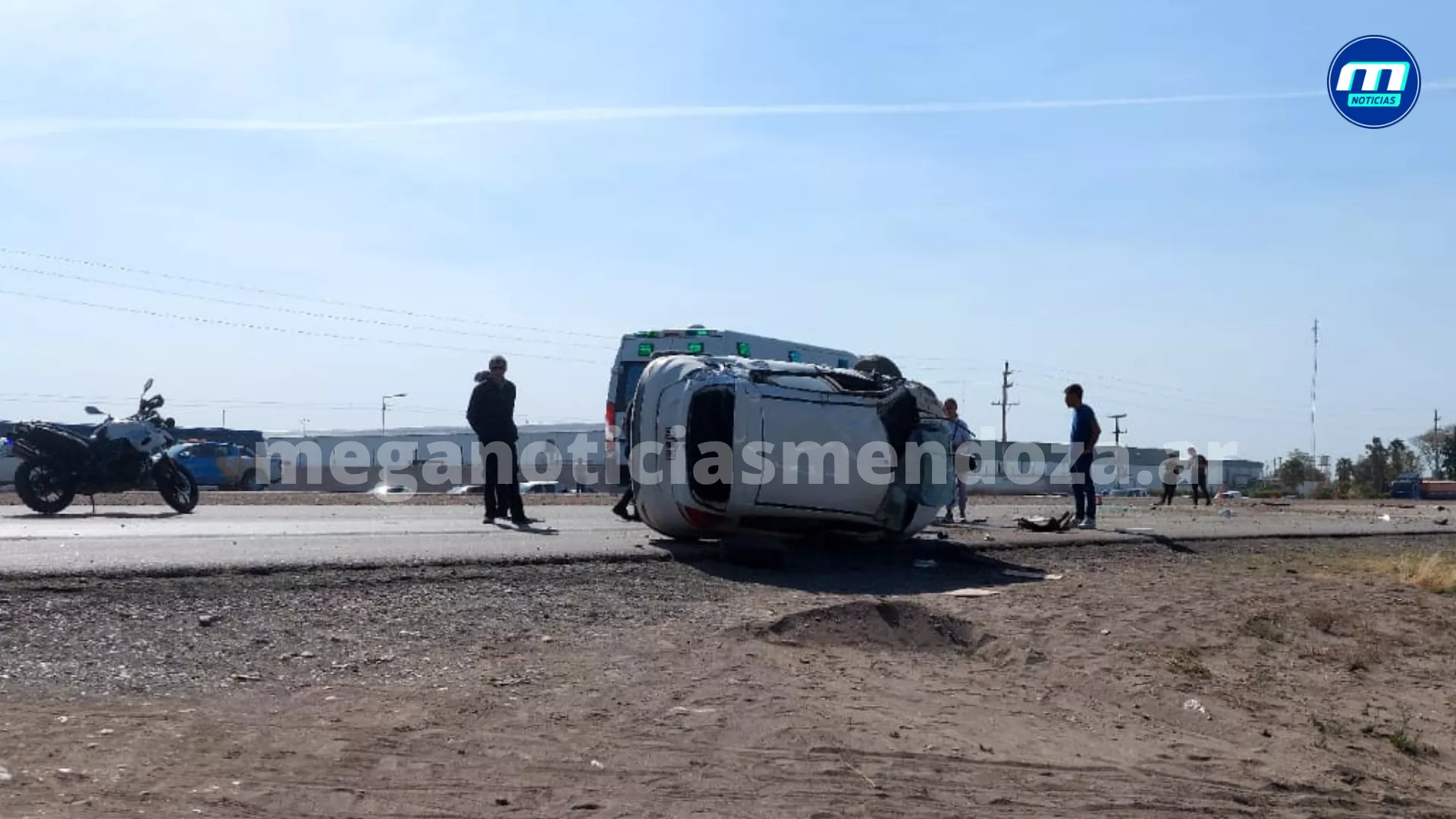 UN AUTO VOLCÓ EN RUTA 7, EN EL SECTOR DONDE SE PRODUJO LA TRAGEDIA DEL ...