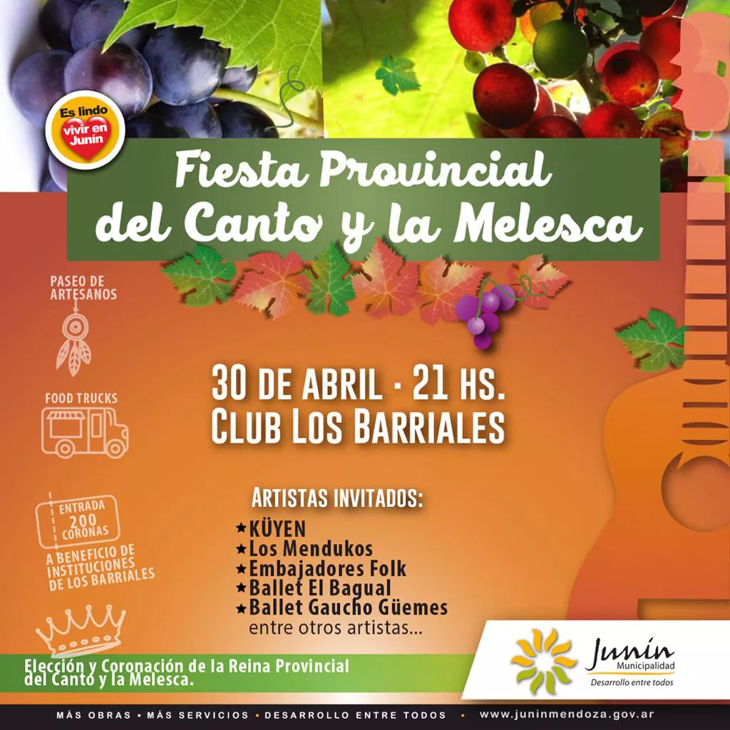 NUEVA EDICIÓN DE LA FIESTA PROVINCIAL DEL CANTO Y LA MELESCA
