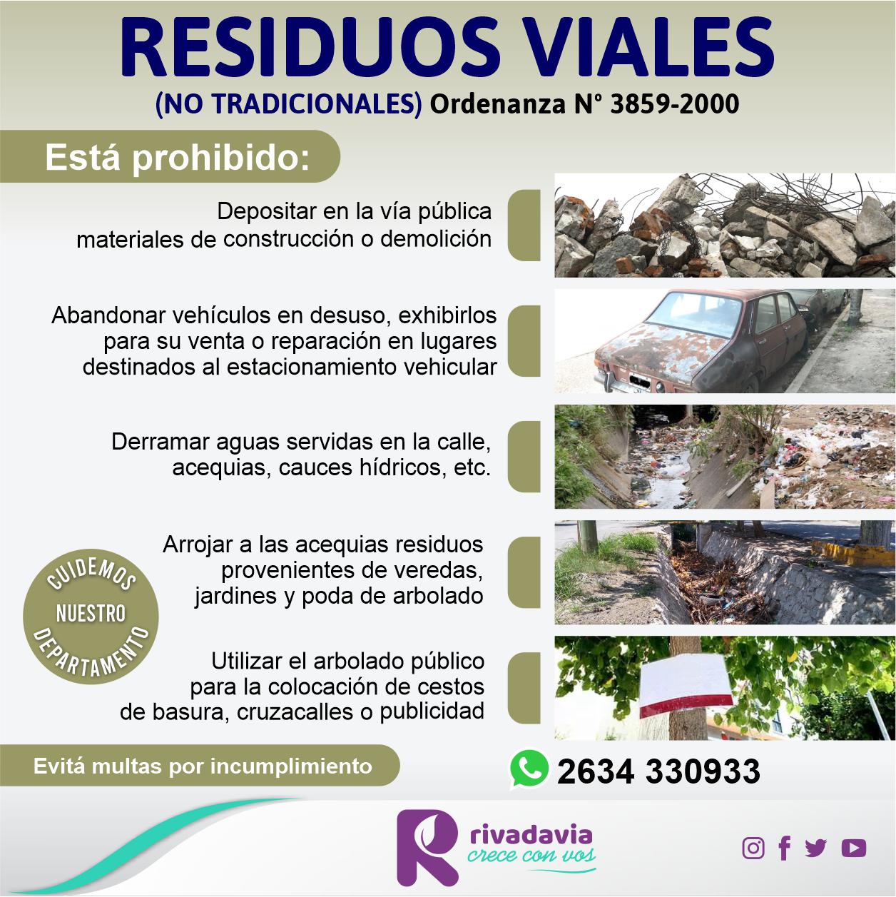 residuos viales