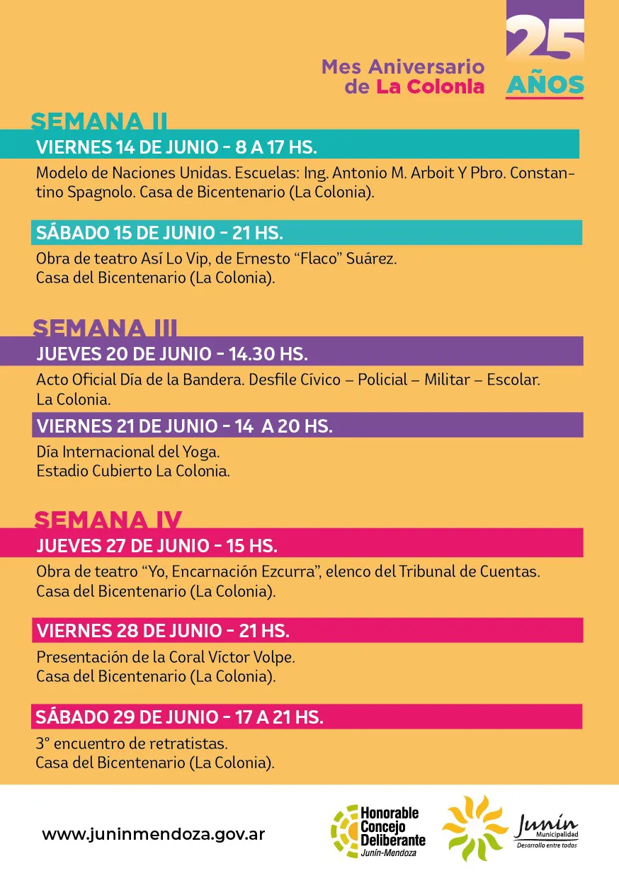 LA COLONIA PREPARA UNA SERIE DE EVENTOS CON MOTIVO DE CELEBRAR LOS 25 AÑOS DE SU DECLARACIÓN COMO CIUDAD II